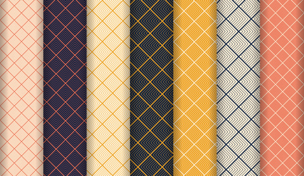 抽象华丽无缝平铺花纹