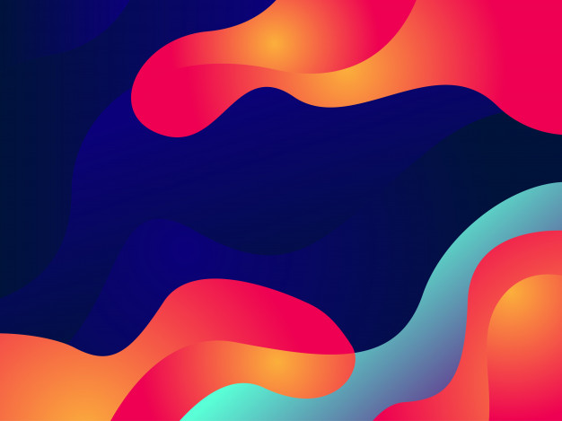 抽象多彩流体形状背景