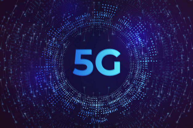 5G圆形概念背景
