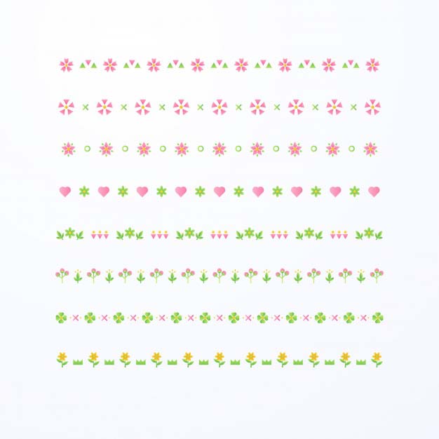 手绘花纹分割线装饰合集