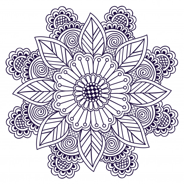 锦缎和蔓藤花纹元素花边，