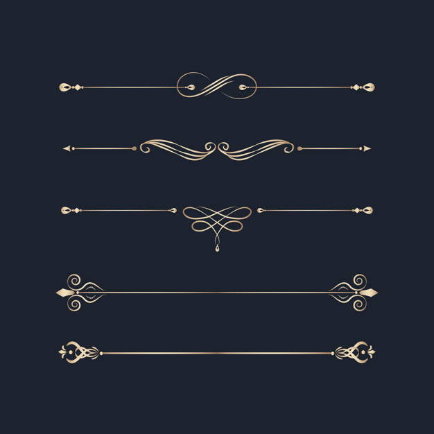 复古设计元素装饰分割线