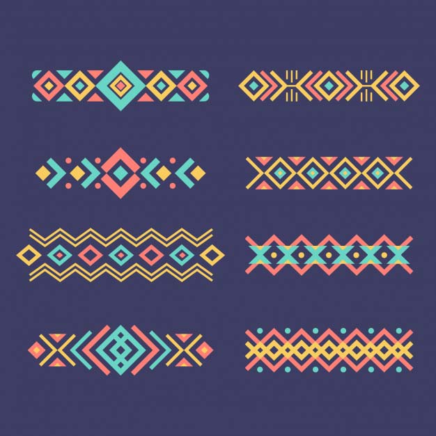 平面设计民族风饰品一套