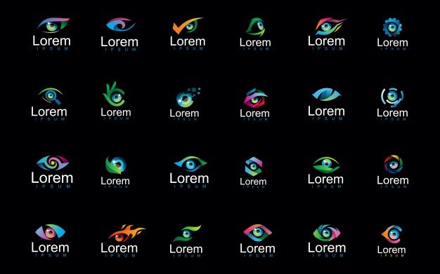 渐变眼睛LOGO标志