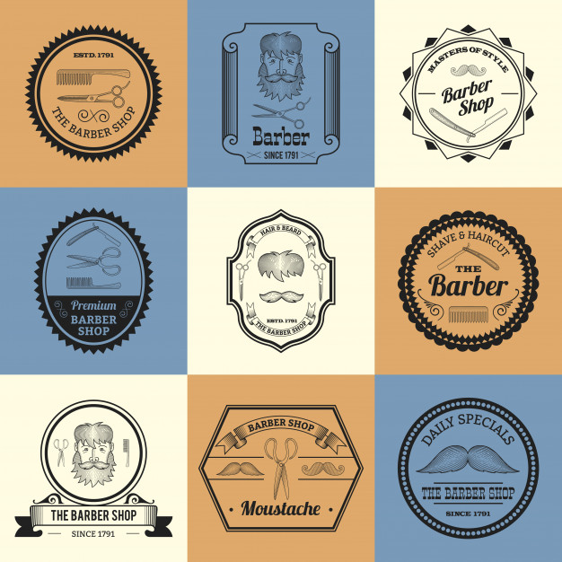 理发师店LOGO标志