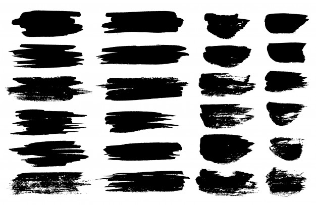 墨迹笔触毛笔画笔纹理