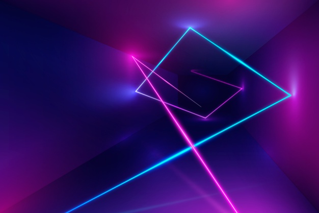 科幻赛博朋克风格霓虹灯激光背景