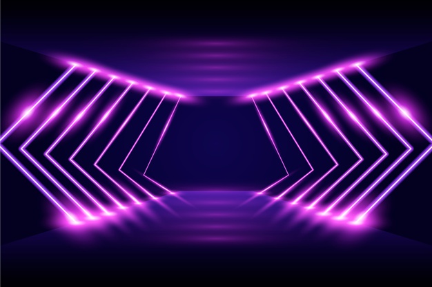 抽象风格科幻赛博朋克风格霓虹灯激光背景