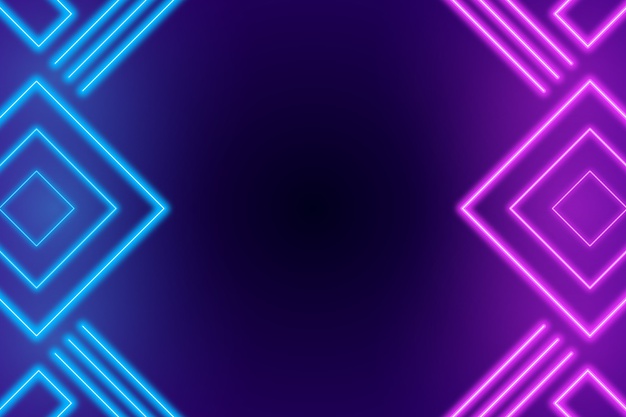 科幻赛博朋克风格霓虹灯背景