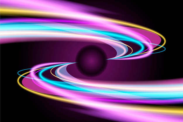 科幻赛博朋克风格霓虹灯背景