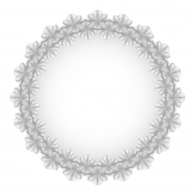 复古圆形绸带节元素