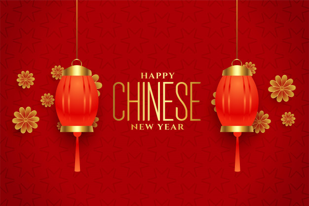 春节红色装饰背景