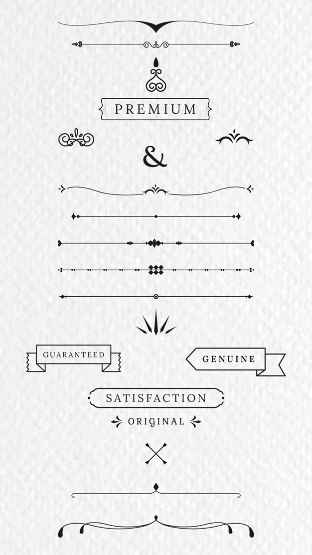 线条分割线装饰线元素