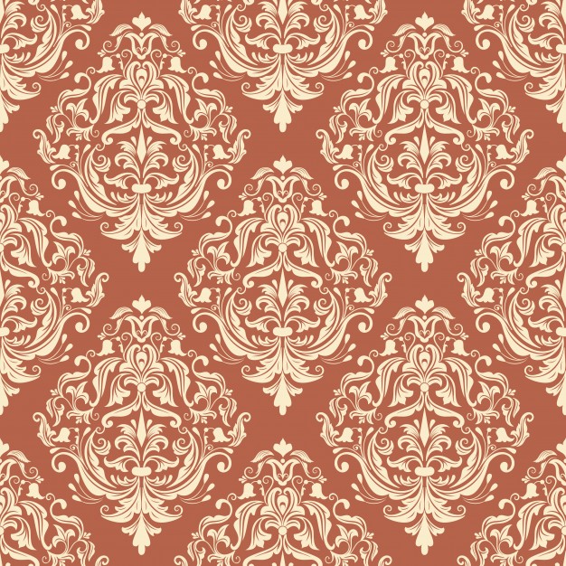 巴洛克风格复古绸缎布纹无缝平铺花纹底纹
