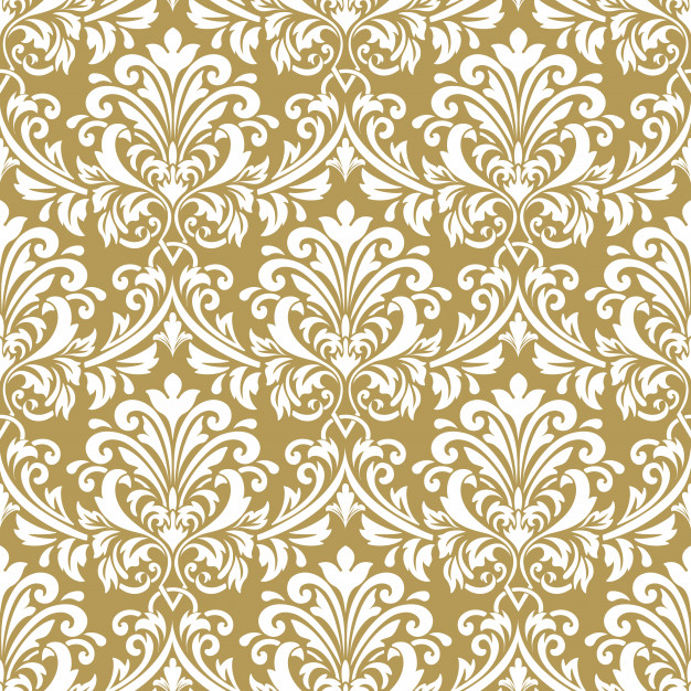 巴洛克风格复古绸缎布纹无缝平铺花纹底纹
