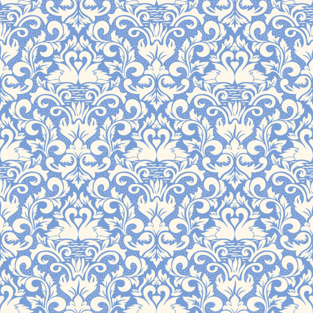 巴洛克风格复古绸缎布纹无缝平铺花纹底纹