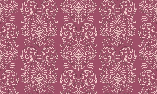 巴洛克风格复古绸缎布纹无缝平铺花纹底纹