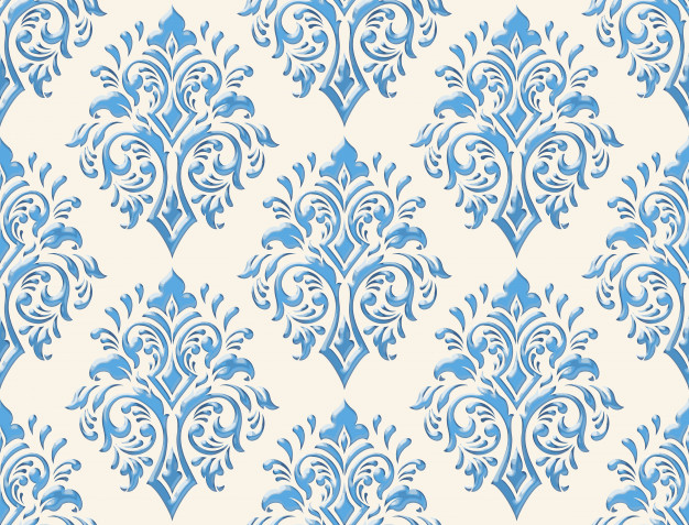 巴洛克风格复古绸缎布纹无缝平铺花纹底纹