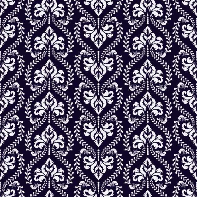 巴洛克风格复古绸缎布纹无缝平铺花纹底纹