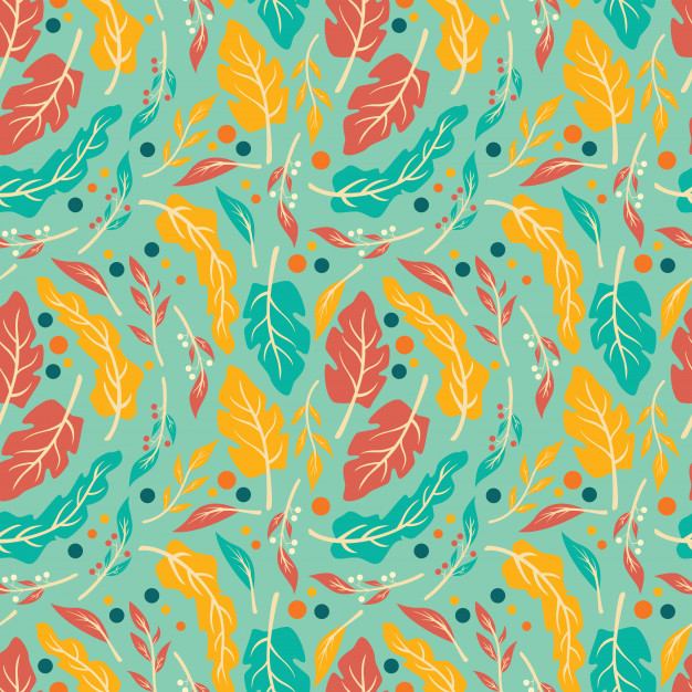 手绘花朵花卉无缝平铺花纹底纹图案