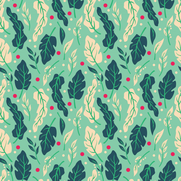 手绘花朵花卉无缝平铺花纹底纹图案