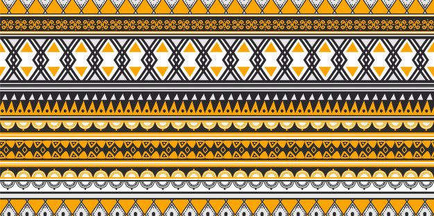 手绘部落民族风无缝模式图案装饰花纹底纹