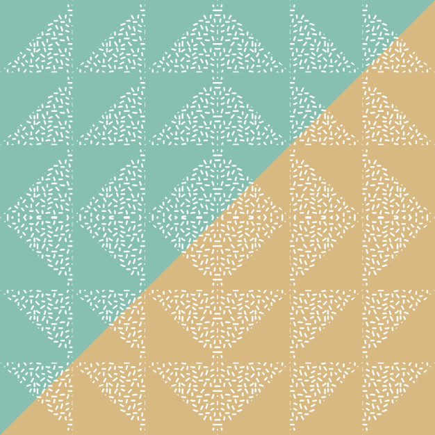 抽象三角形几何多边形孟菲斯风格无缝平铺花纹图案