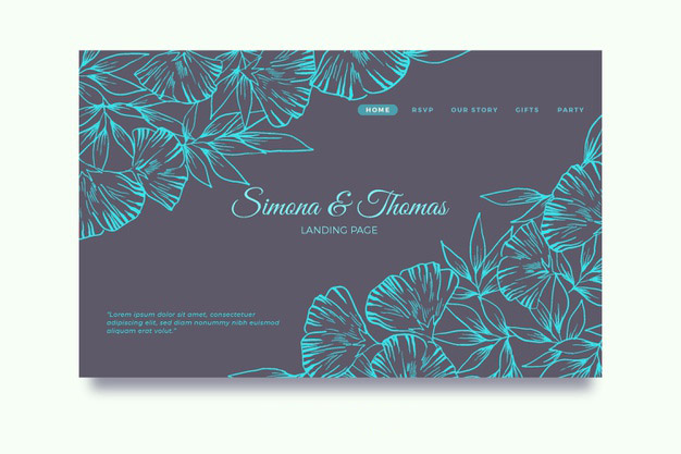 线条风格花卉花朵女性行业小清新名片会员卡优惠券模板