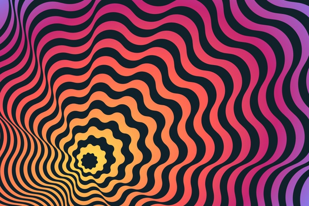 迷幻视错觉扭曲几何线条抽象螺旋背景图案