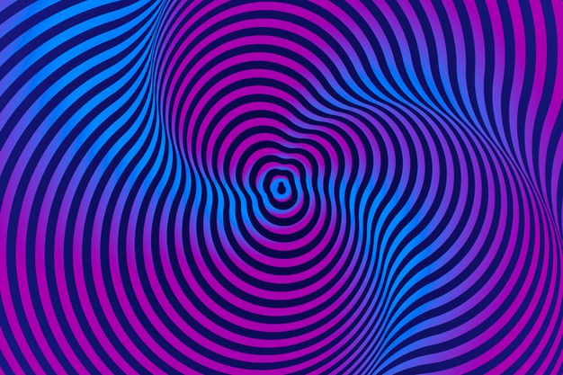 迷幻视错觉扭曲几何线条抽象螺旋背景图案