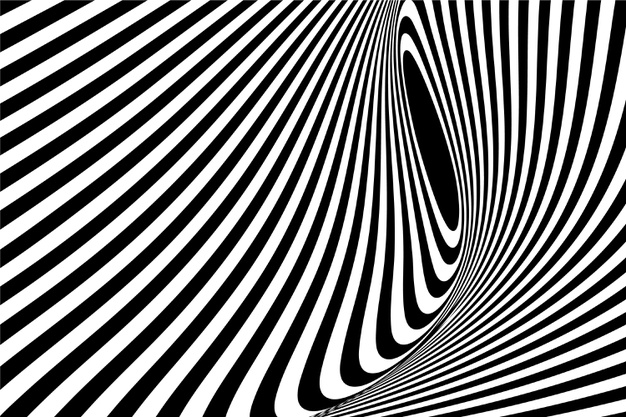 迷幻视错觉扭曲几何线条抽象螺旋背景图案
