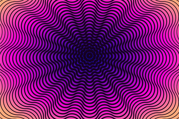 迷幻视错觉扭曲几何线条抽象螺旋背景图案