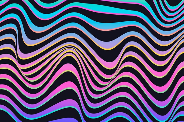 迷幻视错觉扭曲几何线条抽象螺旋背景图案