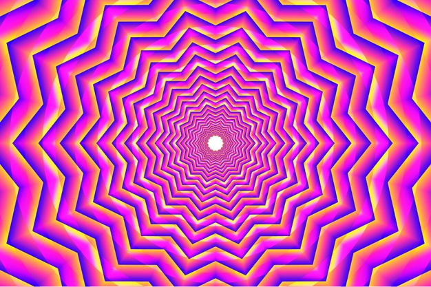 迷幻视错觉扭曲几何线条抽象螺旋背景图案