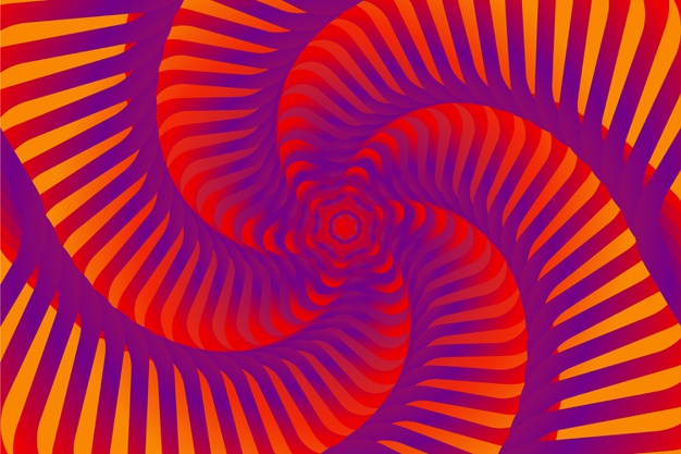 迷幻视错觉扭曲几何线条抽象螺旋背景图案