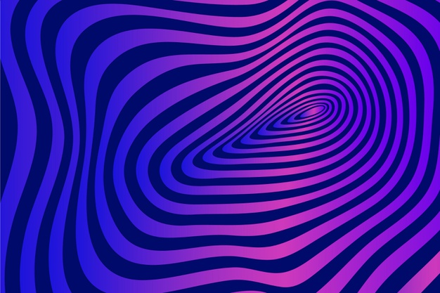 迷幻视错觉扭曲几何线条抽象螺旋背景图案