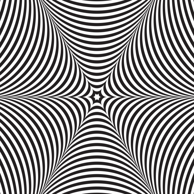 迷幻视错觉扭曲几何线条抽象螺旋背景图案