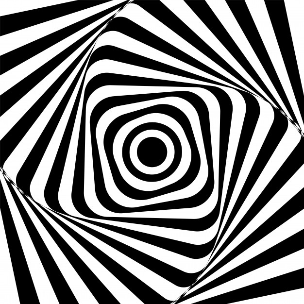 迷幻视错觉扭曲几何线条抽象螺旋背景图案