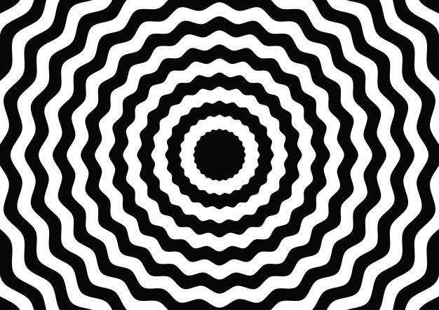 迷幻视错觉扭曲几何线条抽象螺旋背景图案