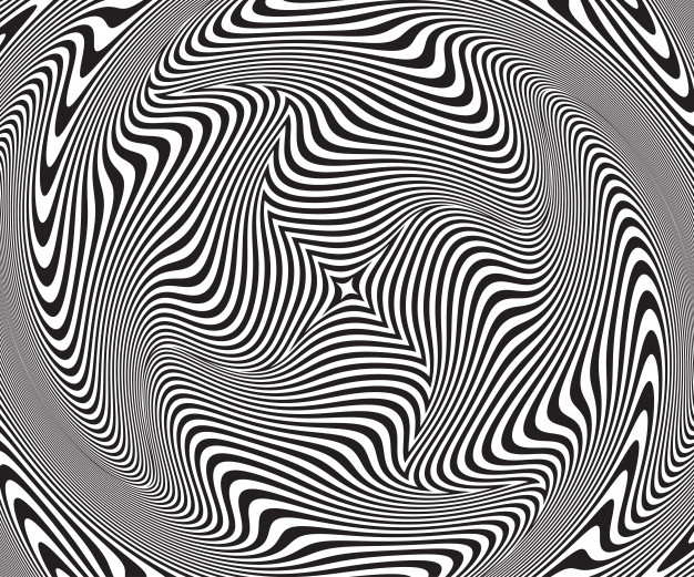 迷幻视错觉扭曲几何线条抽象螺旋背景图案