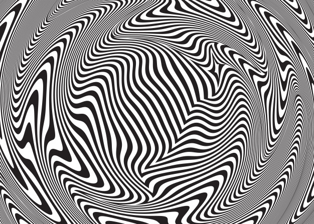 迷幻视错觉扭曲几何线条抽象螺旋背景图案