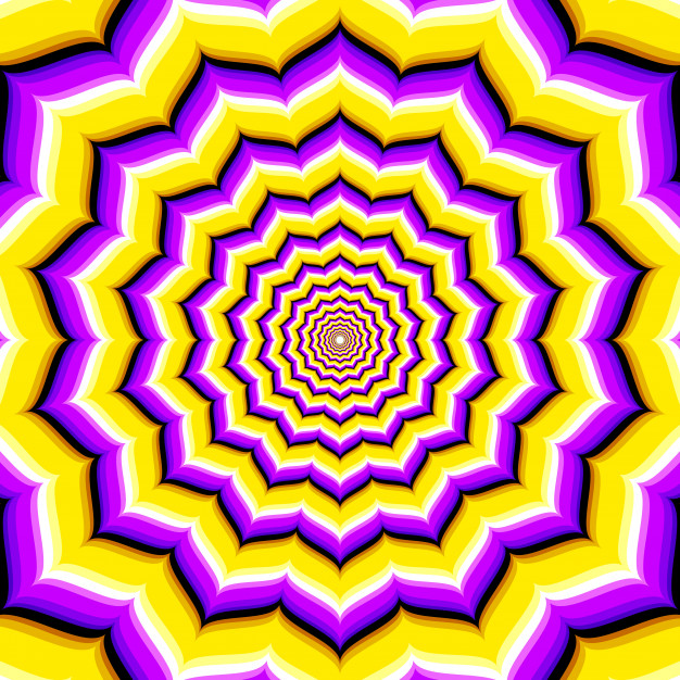 迷幻视错觉扭曲几何线条抽象螺旋背景图案