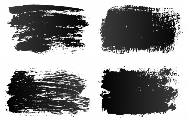 黑色毛笔墨迹笔触笔刷笔迹画笔纹理肌理