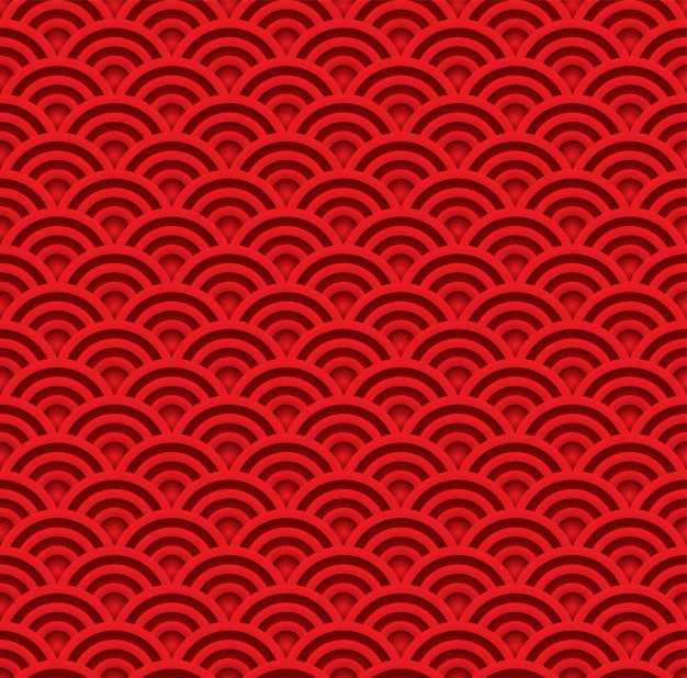 中国风传统波纹青海波背景花纹图案