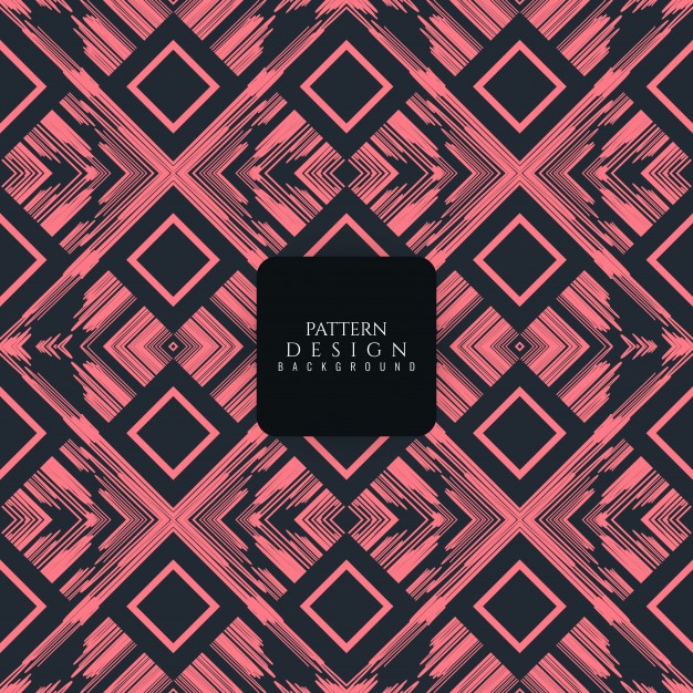 抽象的粉红色和黑色图案花纹