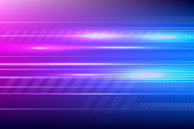 抽象多彩霓虹灯炫光速度感光线轨迹背景