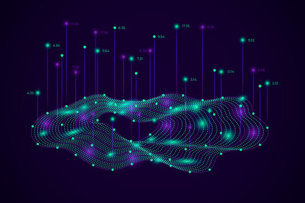 抽象大数据概念科技背景