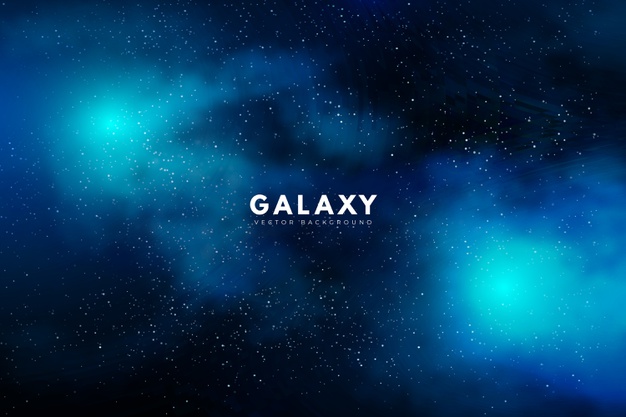 夜晚星空风景场景渐变插画背景