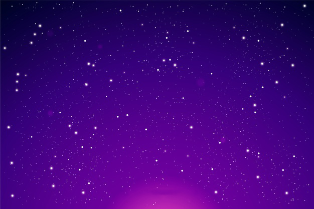 夜晚星空风景场景渐变插画背景