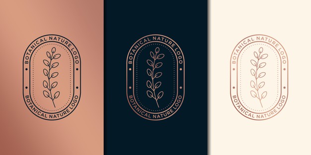 花卉植物，spa沙龙美容美发化妆品标志logo